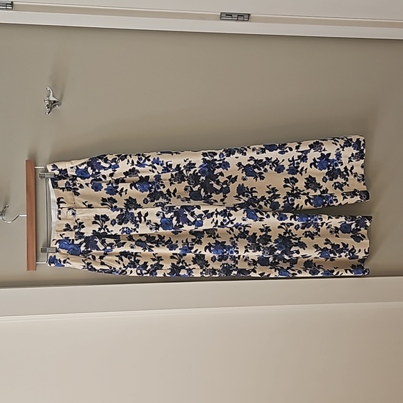 Sezane pantalon theophile euro 36 blue flower - Picture 2 of 3